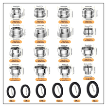 Load image into Gallery viewer, 16 Pieces Brass Sink Faucet Adapter Kit for Water Filter, Ionizer, Hose