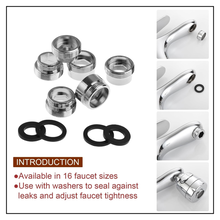 Load image into Gallery viewer, 16 Pieces Brass Sink Faucet Adapter Kit for Water Filter, Ionizer, Hose